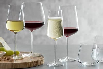 iittala essence red wine glasses - set of 4 - grounded