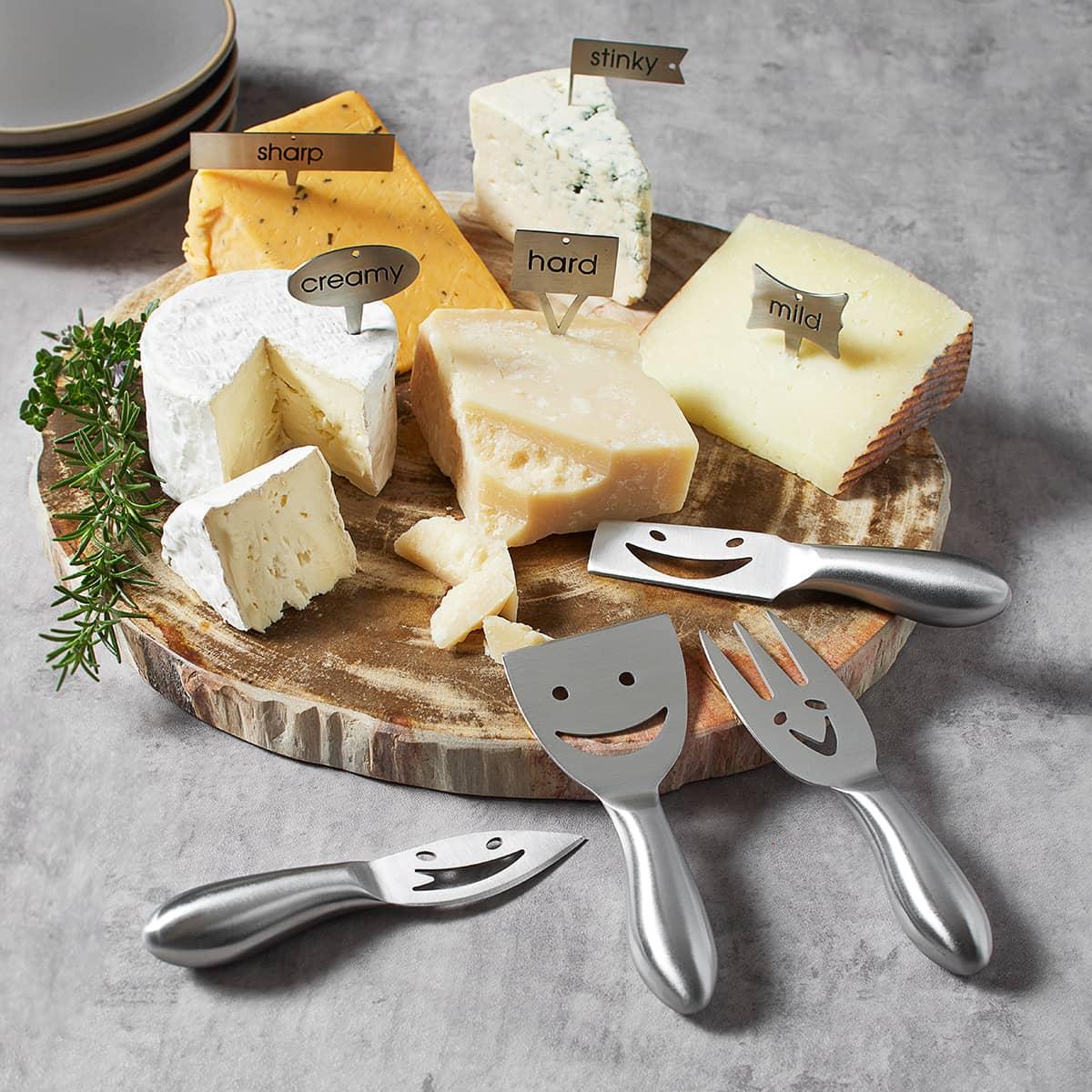 Smiley Face Cheese Knife Set of 4 75 198 Epic Products