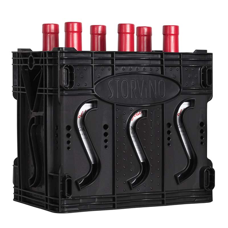 Storvino Recycled Wine Racks Black 5209