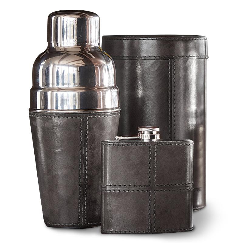 Leather Barware Set Black #27192