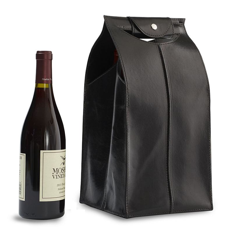 Leather Wine Chiller Black #25679