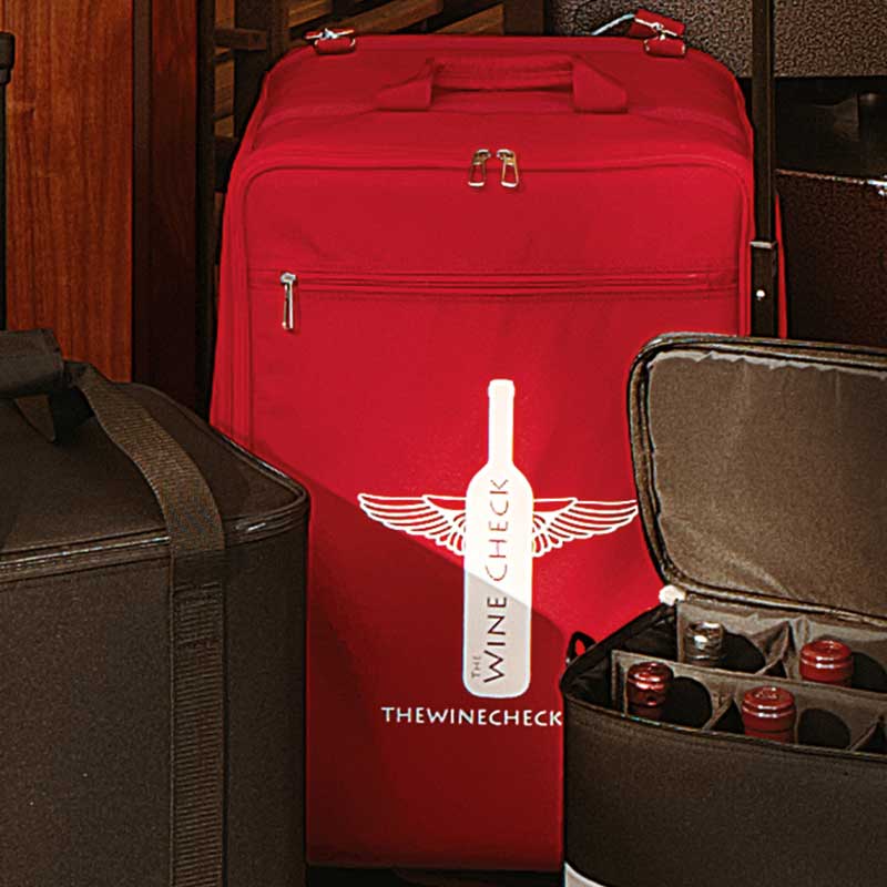 Wine outlet check luggage