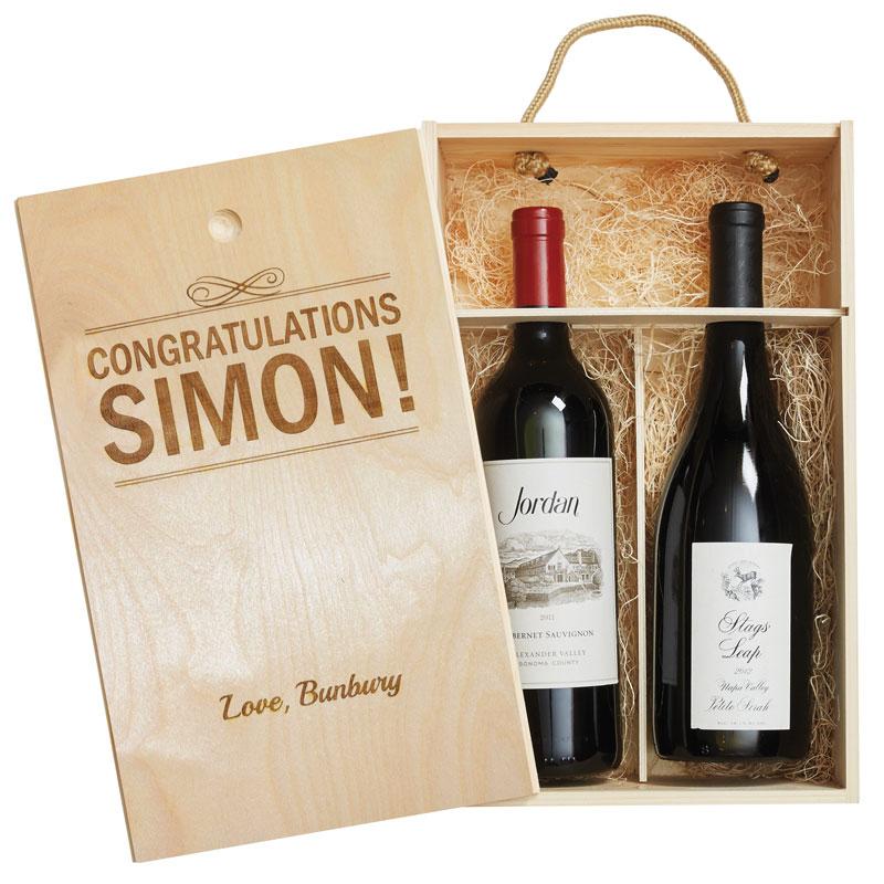 Plain Wine Gift Set - Relic Wood