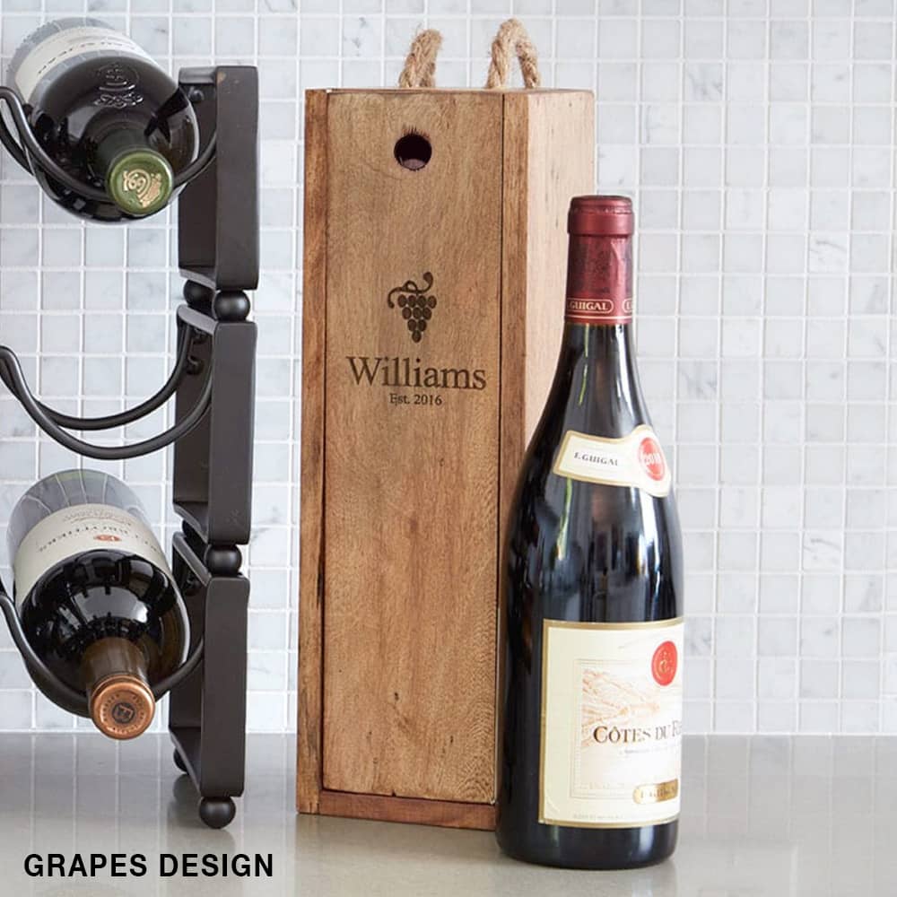 Wine discount holder box