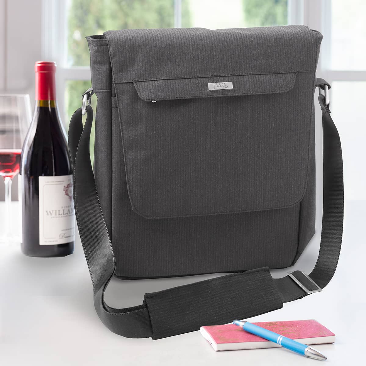 wine messenger bag